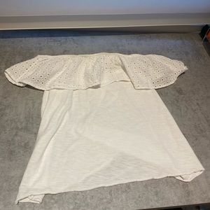 White off the shoulder top